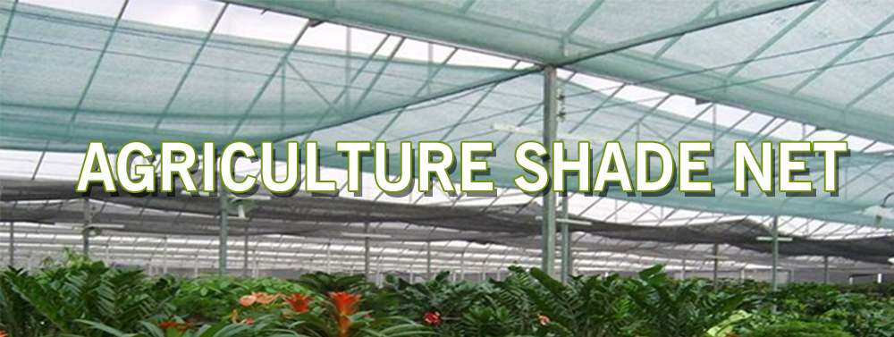 Plastic flat netting, application as shade net in agriculture