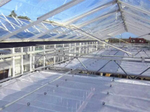 Aluminium shade net new type application